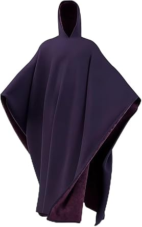 Wearable Blanket Hoodie Unisex Cloak With Adjustable Hood, Oversized Fleece Lounge Cape For Indoor/OutdoorPurple