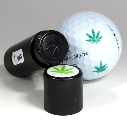 DB Spares Ganja Cannabis Leaf Design Golf Ball Stamper Stamp Marker Personalize your Golf Balls