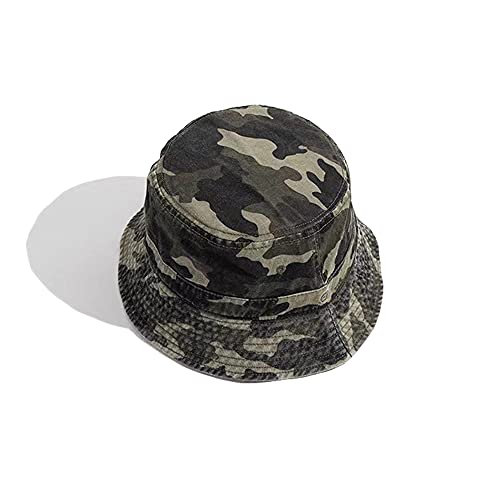 Croogo Upf 50+ Outdoor Sun Hat Unisex 100% Cotton Camo Bucket Hat Fishing Hunting Camping Safari Boonie Sun Summer,Green-Gd63 #TOP2