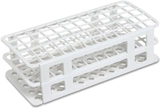 40 Place, 20/21mm Fold and Snap Tube Rack, PP Plastic, White, Karter Scientific 207M2
