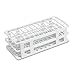 40 Place, 20/21mm Fold and Snap Tube Rack, PP Plastic, White, Karter Scientific 207M2