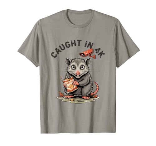 Atrapado en 4k Divertido Bocadillo de zarigüeya Camiseta