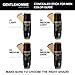 Gentlehomme Men's Concealer Stick with Brush for Dark Circles Eraser, 4 Shades, Light