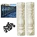KUCY 2 Pcs 27.6 inch Balustrades Molds Kucy Plastic Mould Garden DIY Casting Cement Plaster Concrete Pattern 3
