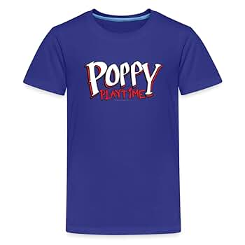 Amazon.com: Poppy Playtime - Logo T-Shirt (Kids, Royal Blue