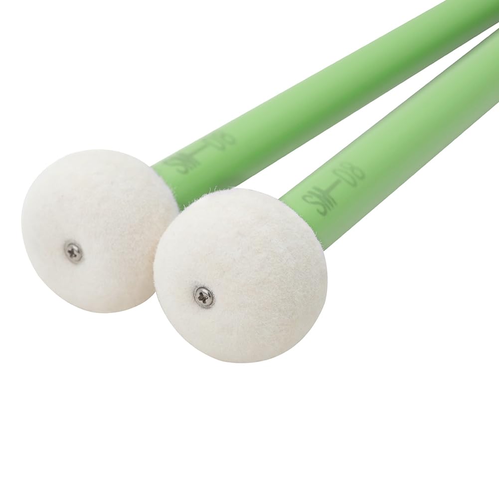 Bacchette Per Batteria Con Testa In Feltro - 2 Pezzi Per Grancasse E Timpani, Manico In Acero - Foto 8