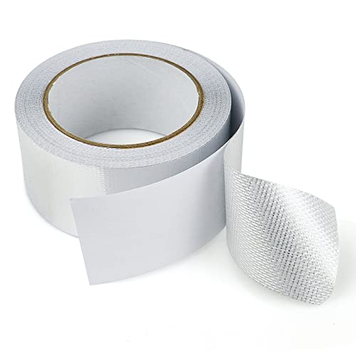 BOMEI PACK 1 Roll Aluminum Foil Heat Shield Cool Tape 2 Inch x 66 ft Heat Reflective Thermal Barrier...