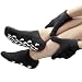 Gel Moisturizing Gloves and Spa Socks Cotton for Dry Cracked Heels Feet Skin Repair Treatment for Large Size Men and Women in Dry Hands and Foot Use Overnight by Phenitech(1pair socks & 1pair) (Black)
