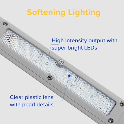 Dream lighting RV Awning Lights RV Exterior Porch Light Enclosed Trailer Accessories 12v LED Light Strip Waterproof 6500K 720 lumens 7.8 inch, no Switch (1 Light) - Thumbnail 4