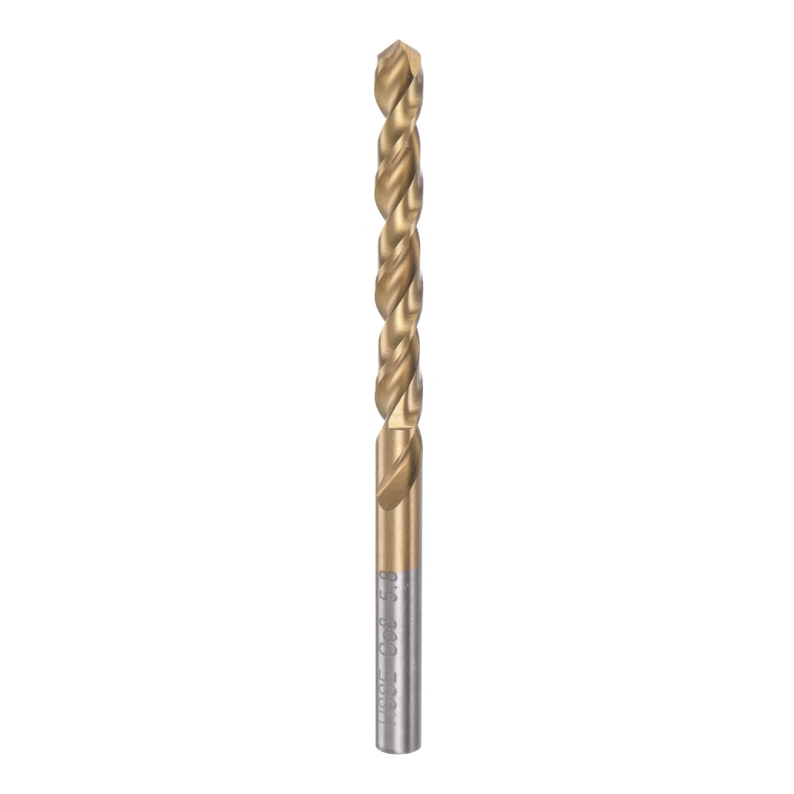Sourcing Map Foret Hélicoïdal 6.2mm Titane M42 Cobalt 8% HSS-E Pour Inox Et Métaux