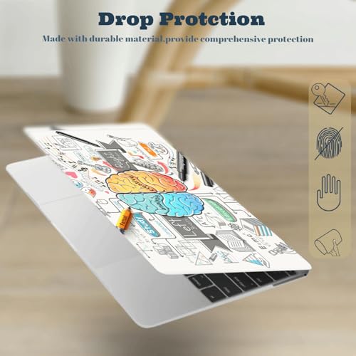 Funda MacBook Pro 14 M5 M4 M3 carcasa dura con bolsa y protector de teclado Einstein 4