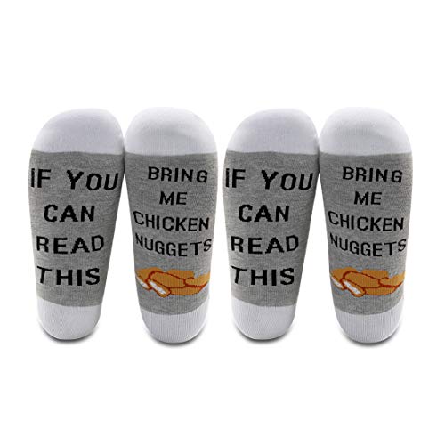 Chaussettes de poulet amusantes LEVLO gris en taille Medium pour adulte