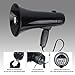 B S 30W Megaphones Bullhorn with with 240 Seconds Recording,Voice Siren for Indoor Outdoor Activities.Black