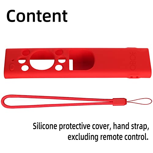 Image of Oboe Silicone TV Remote Cover for Samsung Smart TV Remote 2022 QLED TV BN68-13897A / TM2280E Remote Protective Case with Remote Loop (Pink) [Remote NOT Included]