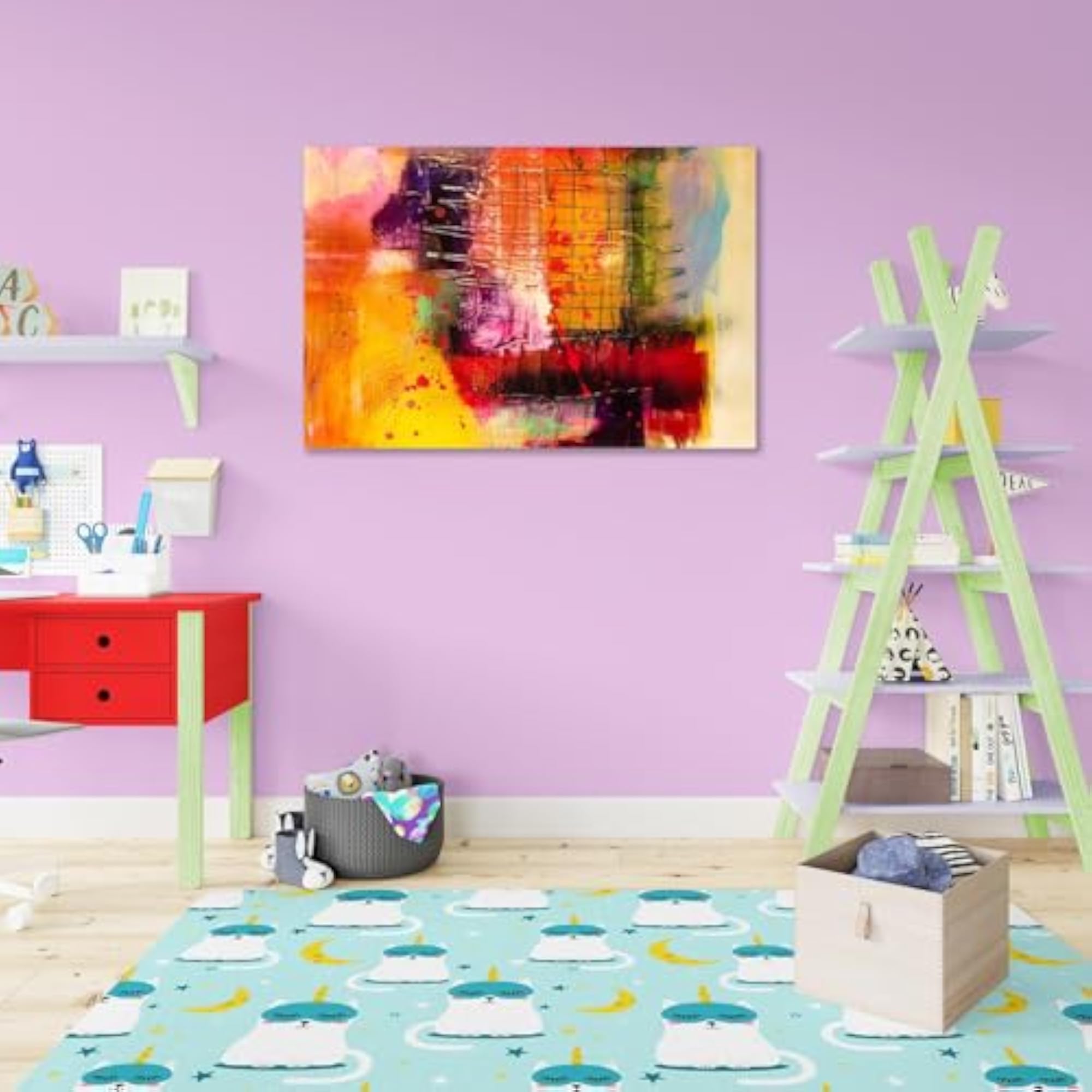 Modern Abstract Art D6 Peel & Stick Vinyl Wall Sticker