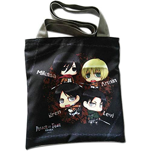 Great Eastern Entertainment Attack On Titan- Eren & Levi & Armin & Mikasa Sd Tote Bag