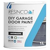 Resincoat Garage Door Paint, Quick Drying Metal Paint, Suitable for UPVC, Metal, Aluminium & Wood, Exterior & Interior, Tough Weather Protection, Rust Resistant, UK Manufactured, 1L (Anthracite)