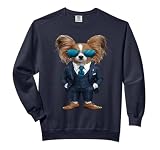 Men Woman Papillon Dog Suit Papillon Dog Comfort Colors Adult Sweatshirt