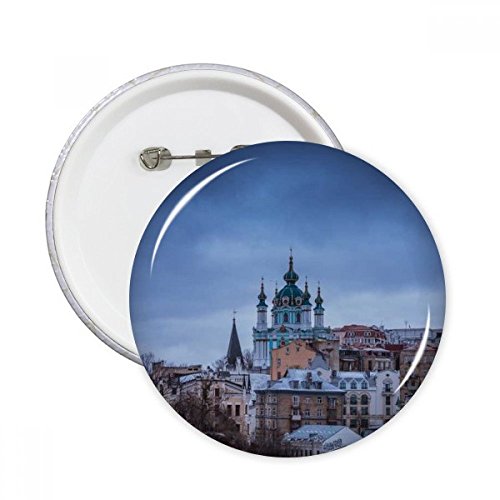 Pins Badge Bouton Nuages Château par 5, Accessoire de Décoration Multicolore Taille S