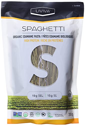 Liviva Organic Edamame Spaghetti, Plant-Based Protein Pasta, 7.05 Ounce (Pack Of 6) #TOP3