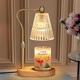 seenlast Lámparas de Velas, Quemador Aceites Esenciales Eléctricos Quemador con Temporizador y Regulador de Intensidad, Calentador de Velas Vintage para Hogar, Dormitorio, Decoración