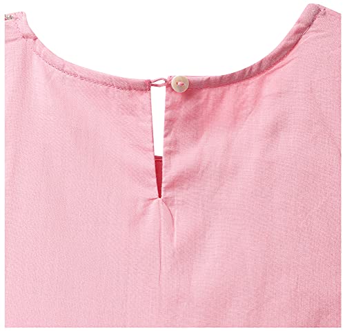 Image of BIBA Girl Cotton Flared Solid Suit Set