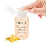 JODSONE Non-Acetone Nail Polish Remover, 6.09 Fl.Oz Orange Scent Nail Polish Remover,Gentle & Nail-friendly with Vitamin E & Aloe,Push-down Pump,Easy Daily Removal for Regular Nail Polish