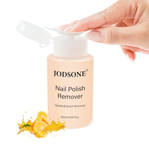 JODSONE Non-Acetone Nail Polish Remover, 6.09 Fl.Oz Orange Scent Nail