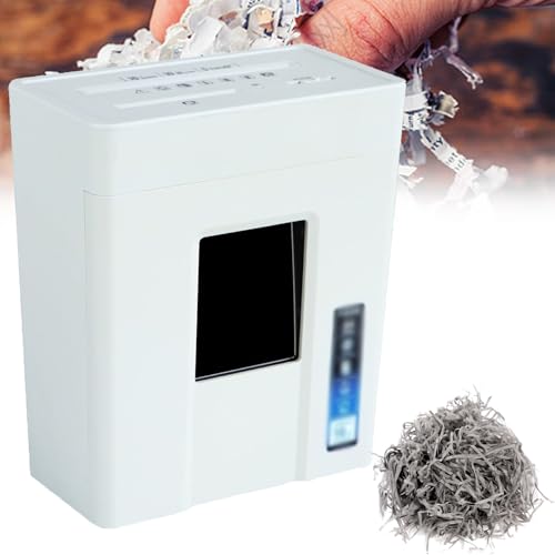 Destructora de Papel de Corte Transversal Micro de 4 x 25 mm para Oficina en casa, Nivel 4 de confidencialidad.