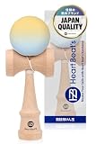 【モダンなパステルカラー 競技用けん玉】 けん玉 剣玉 けんだま Kendama マット塗装 ツートン 7色 ミスティカルパステル オレンジ/ライトブルー [Heart Beat’s]