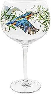 Ginology A30418 Kingfisher Bird Copa Gin Glass, 24 Ounces