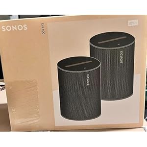 Sonos Era 100-2 Pack Bundle Set – Wireless Voice-Controlled Alexa Enabled Smart Speaker – Black, B2E10US1BKHB