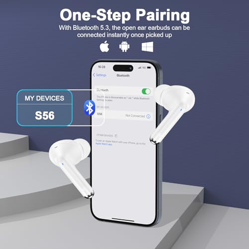 Image of Wireless Headphones Bluetooth 5.3 Ear Buds for Samsung Galaxy A17 /A16 /A15 /S25 /S24 /S23 /S22 /iPhone 17 /16 HiFi Stereo Earbuds with 60H Playtime Noise Canceling in-Ear Earphones for Pixel 10 Pro /9a /9 /8 /7