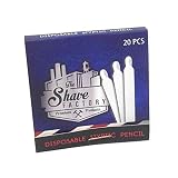 The Shave Factory 20 STYPTIC Matches | ALUM Pencil Sticks | 1 Wallet of 20 matches