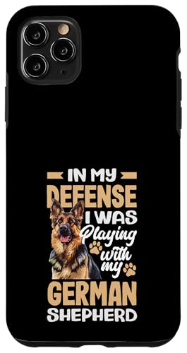Zu Meiner Verdeidigung War Mit Meinem Schaferhund Spielen �X�}�z�P�[�X iPhone 11 Pro Max �p