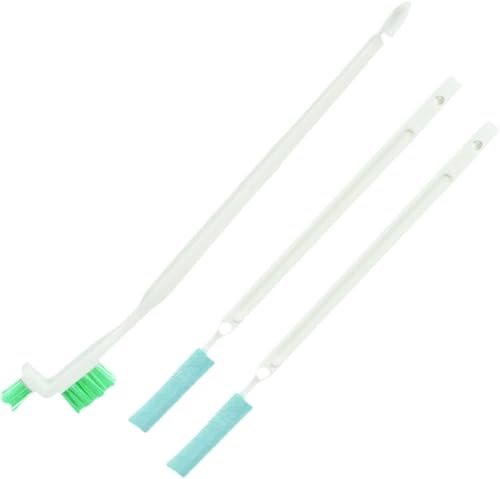 Juego de 3 cepillos de taza con mango ergonómico, pequeños cepillos de limpieza para botellas, ventanas de cocina y limpieza más suave sin rayar