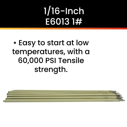 Hot Max 22075 1/16-Inch E6013 1# Arc Welding Electrodes #TOP3
