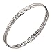 Silpada 'Etched Feather' Bangle Bracelet in Sterling Silver, 8"