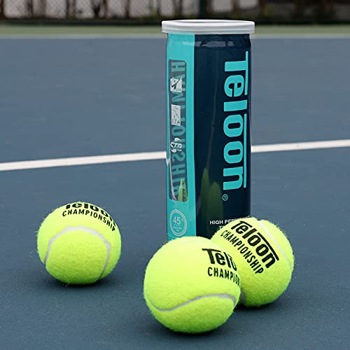 image for Teloon Championship Tennis Balls - Extra Duty - Regular Duty Felt Pres