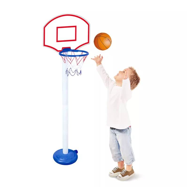 Adjustable Basketball Stand Basket Holder Hoop For Kids Easy To Carry and Grow To Kids Skills Indoor/Outdoor Fun Sport Activity Game for Children (Children Basketball Set)
