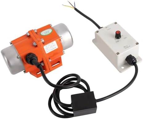 100W Concrete Vibrator Motor with Speed Controller - High-Efficiency Electric Vibrator for Smooth Concrete Mixing, Ideal for Construction and DIY Projects
