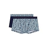 HOM Herren Boxer 2-Pack Blue Flower no.2 HO1 - Navy/Blue Print - Größe XL