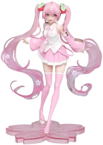 Siesdio Miku Sakura Figure Pink Version Anime Figure Birthday Gift New Figure Sakura Skirt Pink Doll7.87inch