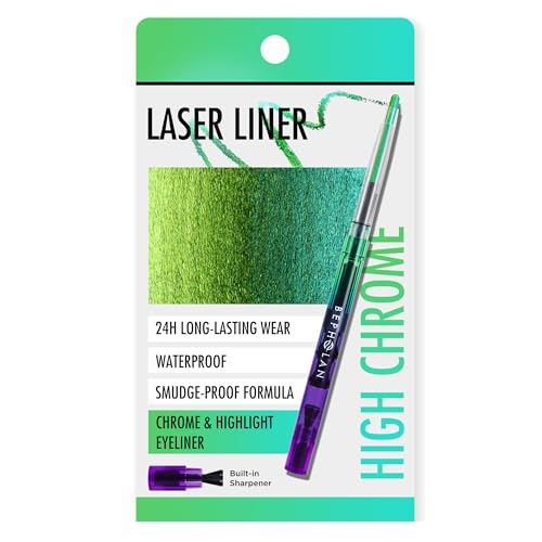 BEPHOLAN Cameleon Eyeliner métallique – Couleurs changeantes à paillettes, imperméable, longue durée 24h (WILD OASIS)