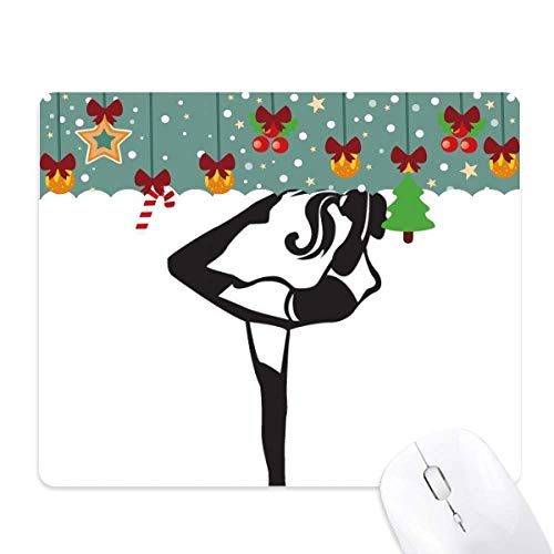 Tapis de souris yoga au bureau tapis caoutchouc fitness silhouette