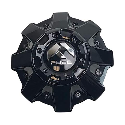 Fuel Offroad Wheels 1001-63GBR Gloss Black Center Cap with Black Rivets