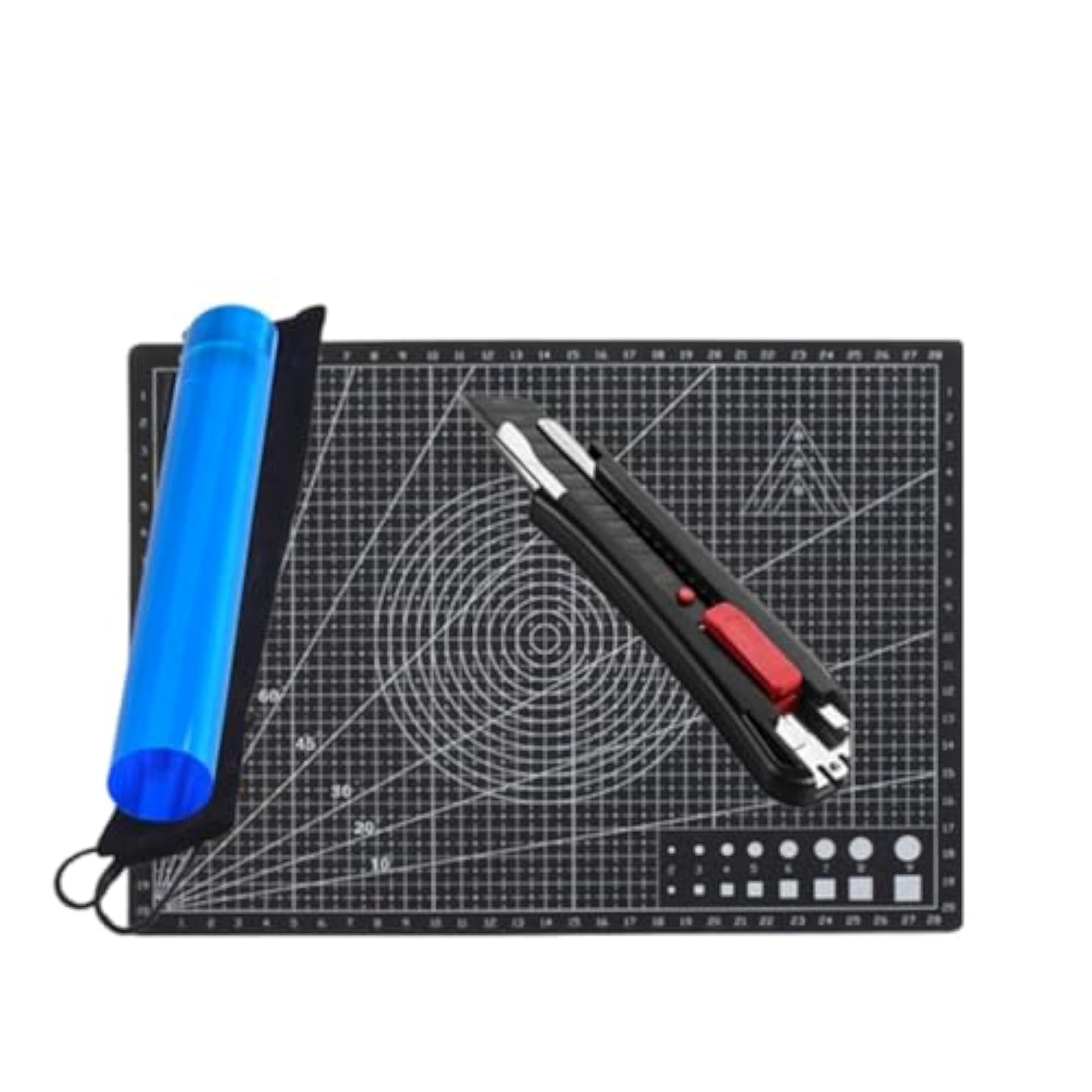 Rotating Table Tennis Cutting Platform, Black Mat