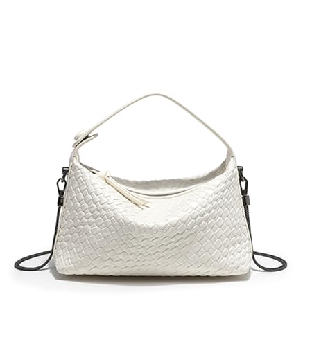 Image of Sweetovo Vegan PU Leather Hobo Tote Bag, Metal Chain Crossbody Purse