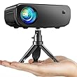 Beamer, ELEPHAS 2025 Upgraded WiFi Mini Beamer, 15000 Lux 1080P HD Portable Projektor, Kompatibel mit iPhone/Android/Tablet/HDMI/TV Stick/USB (Tasche und Stativ inklusive)