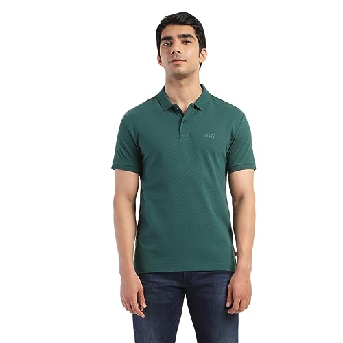 Image of Levi's Men's Regular Fit Self Design T-Shirt